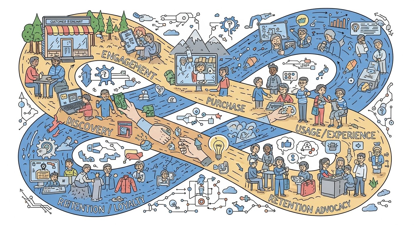 Continuous Evolution of Customer Journeys