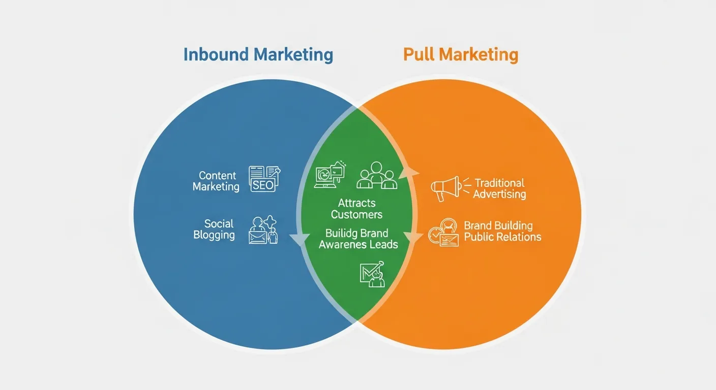 The overlap between inbound and pull marketing