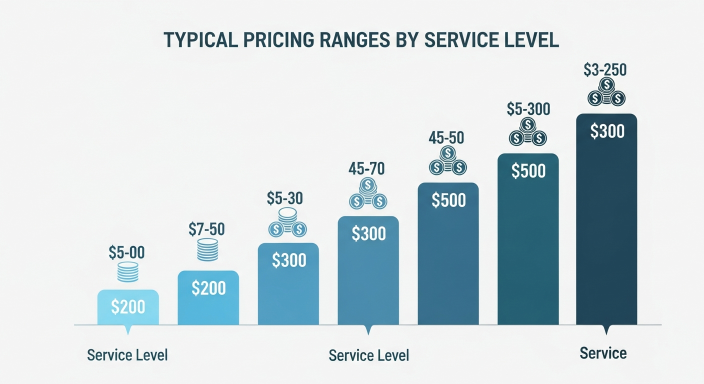 Typical Pricing Ranges by Service Level
