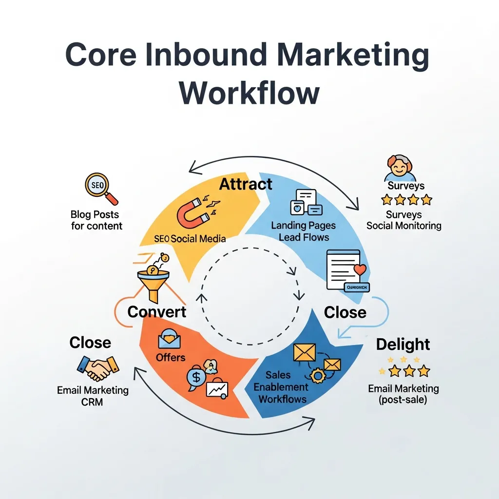 Core inbound marketing workflow