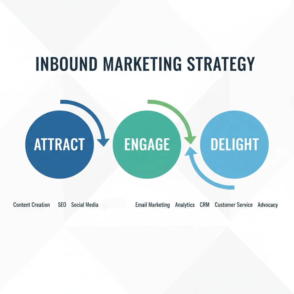 Inbound marketing strategy diagram