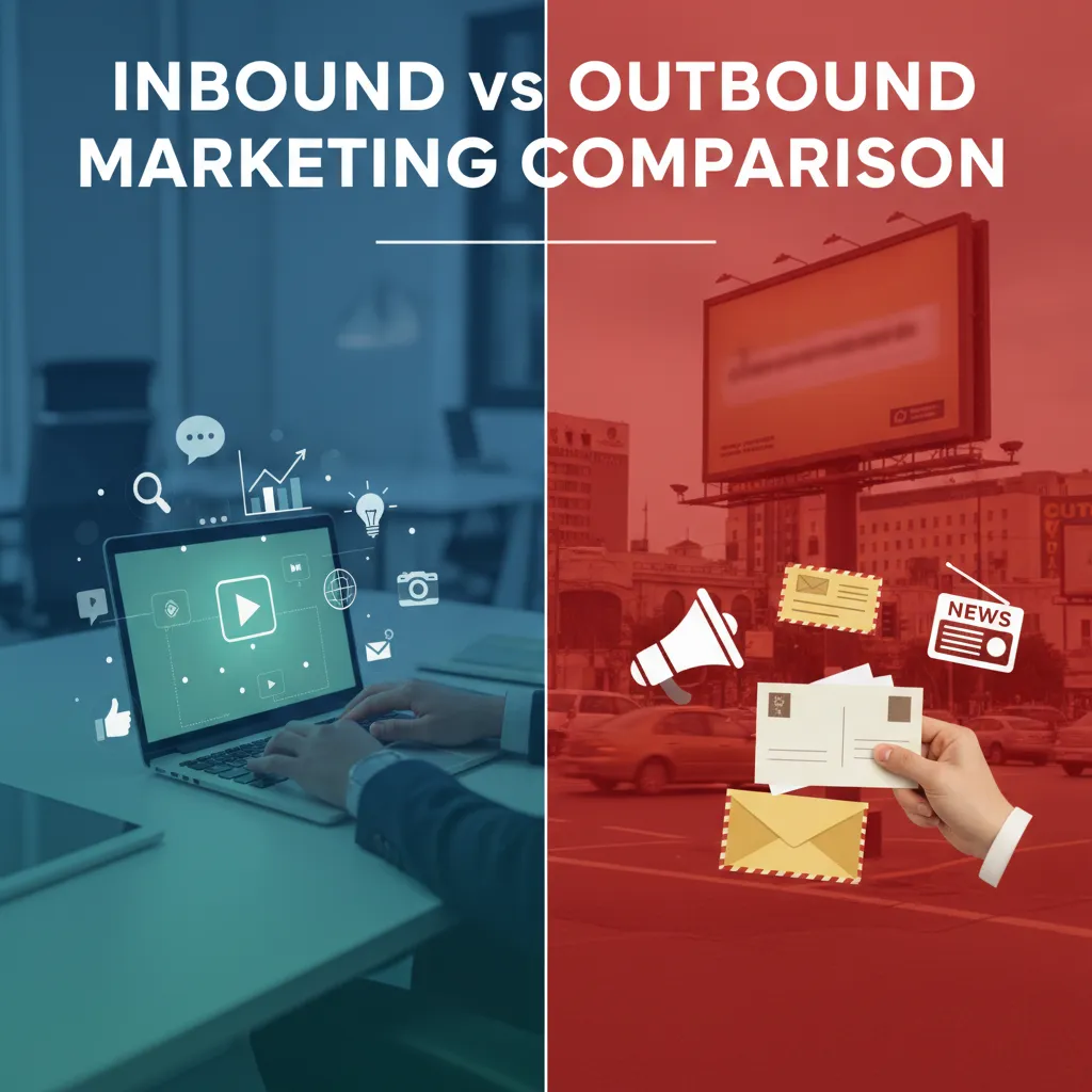 Inbound vs outbound marketing comparison