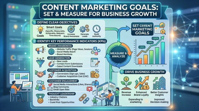 Content Marketing Goals Set and Measure for Business Growth Content Marketing Goals Set and Measure for Business Growth
