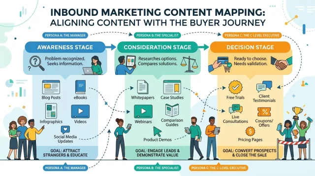 Inbound Marketing Content Mapping Aligning Content With the Buyer Journey Inbound Marketing Content Mapping Aligning Content With the Buyer Journey