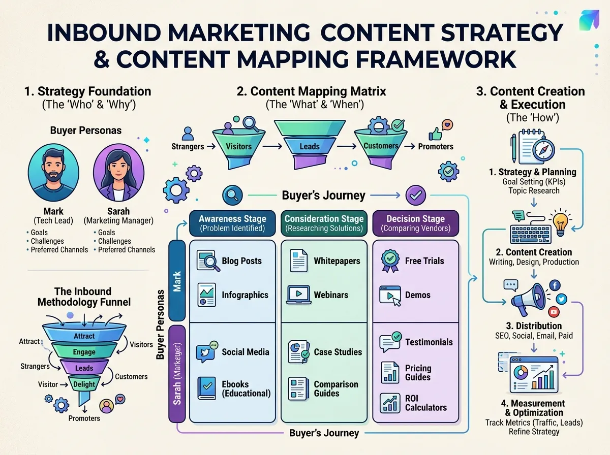 Inbound Marketing Content Strategy and Content Mapping